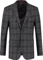GENTS | Colbert Heren ruit grijs Maat 46