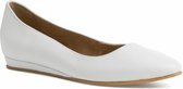Tamaris Dames Ballerina 1-1-22118-28 117 wit smal Maat: 37 EU