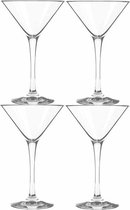 20x stuks cocktails/martini glazen transparant van 250 ml - Cocktails drinken