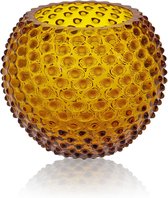 Anna von Lipa - Hobnail Globe vaas 18cm amber - Vazen