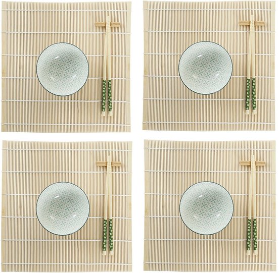 MIKASA Dinerbord, Set van 4 Stuks, 27 cm, Groen, Ker