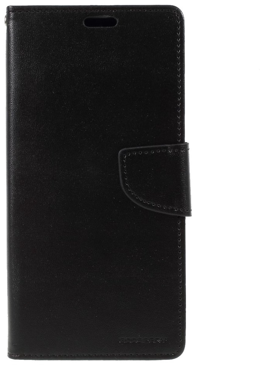 Mercury Goospery Kunstleer Wallet case geschikt voor iPhone XS Max - Zwart