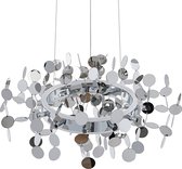 Lucande - hanglamp- met dimmer - 1licht - ijzer, aluminium, kunststof - H: 24 cm - chroom - Inclusief lichtbron