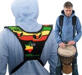 Terré Djembegordel Rucksack , Rasta kleuren - Accessoire voor marching drums