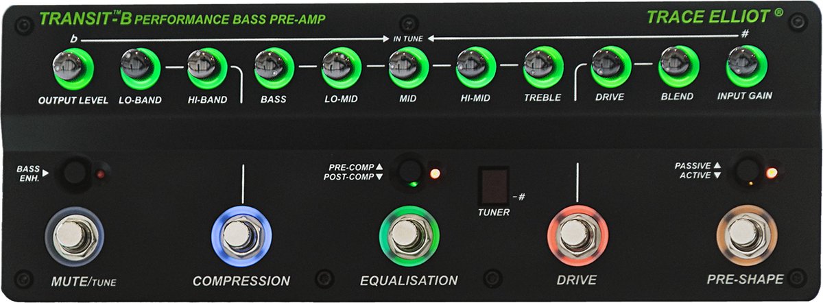 Trace Elliot Transit B Bass Preamp - Bass multi-effect-unit