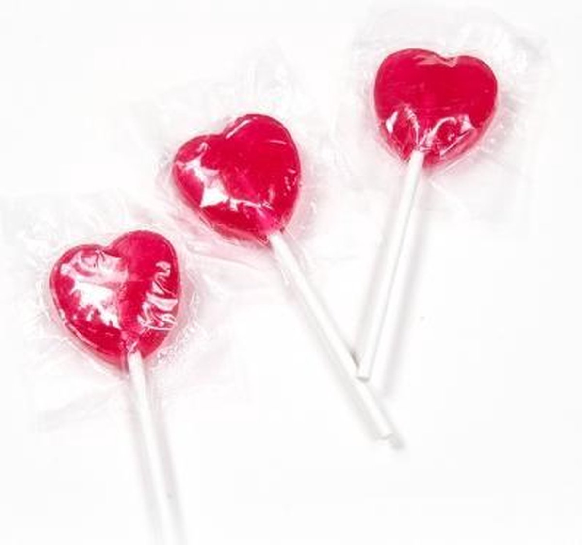 Candy Freaks hartjeslolly verpakt - 100 stuks