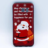 Geschikt voor Samsung S7 Edge - hoes, cover - TPU - kerst - kerstman happiness