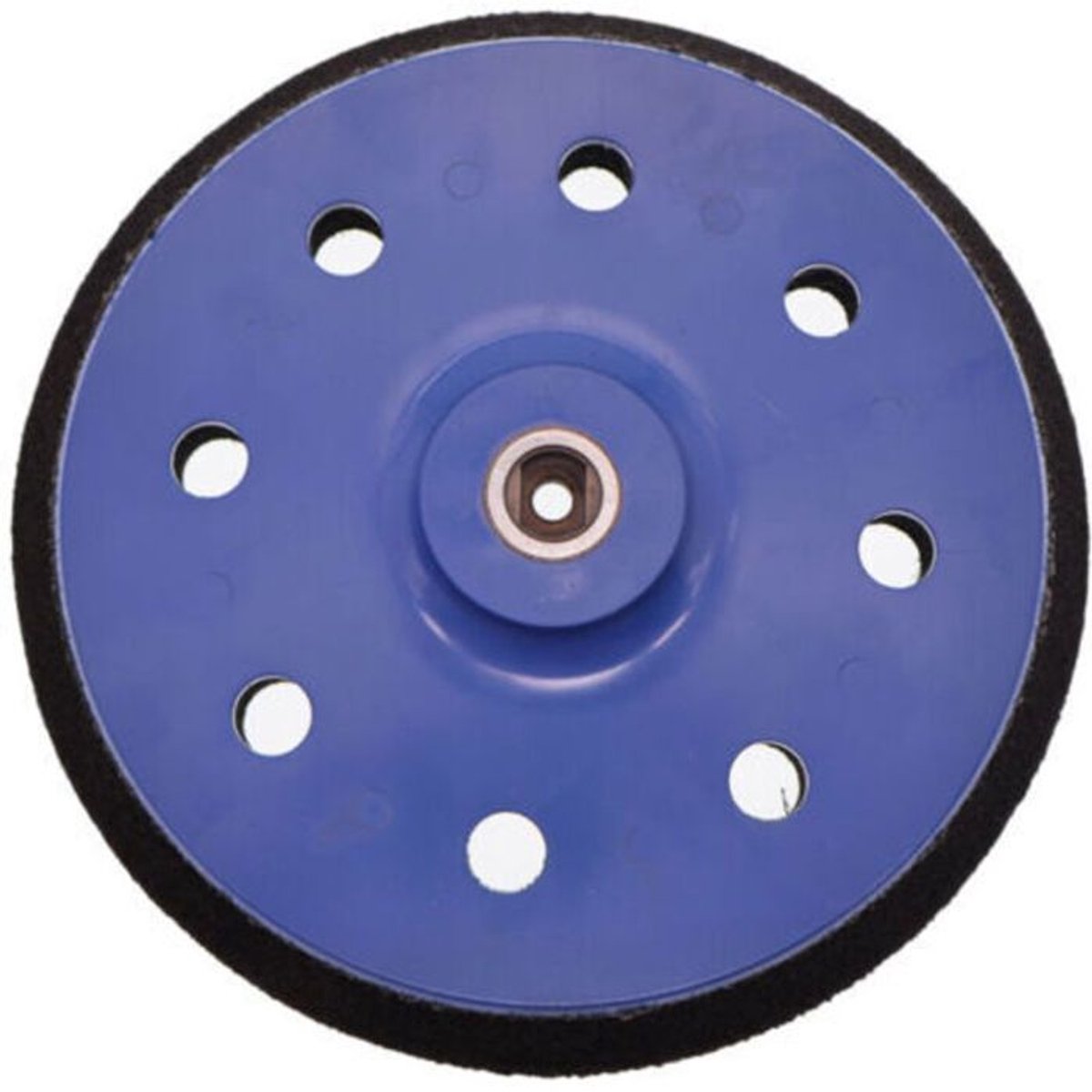 Schuurpad van 180 mm, 8 gaten, gemiddelde hardheid, Geschikt voor slijpschijven, meegeleverd met accessoires Geschikt voor rupsbandschuurmachines.