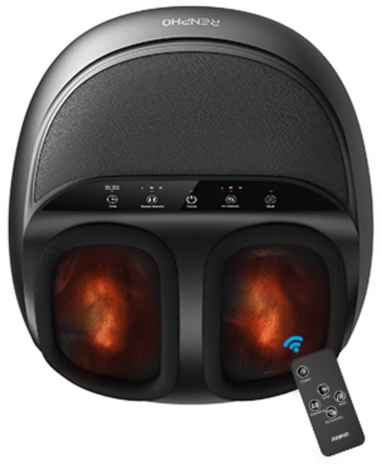 Renpho Shiatsu Foot Massager - With remote control - Black