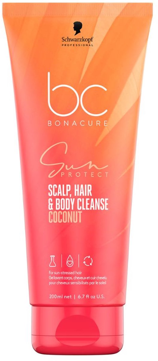 Schwarzkopf - BC Bonacure - Sun 3-In-1 Scalp Hair & Body Cleanse - 200 ml