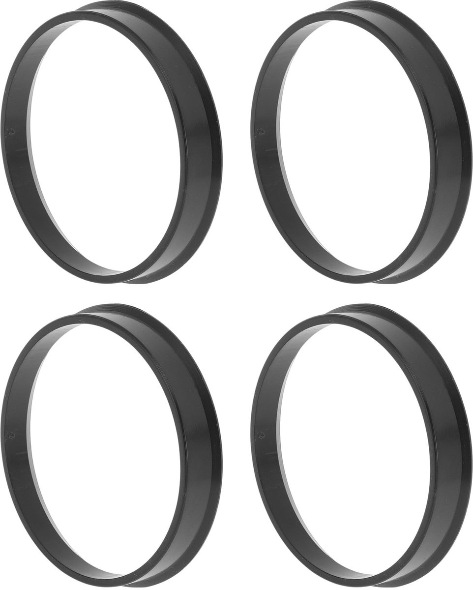 Dailygoods - Auto Naaf Centraal Gecentreerde Wielringen 60,1mm tot 56,6mm Zwart