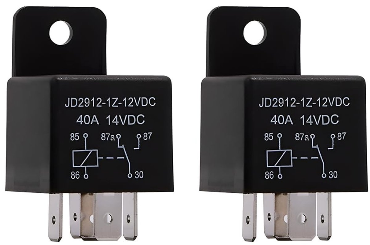 Dailygoods - 2 Stuks 12V Autostarter Relais voor Auto's