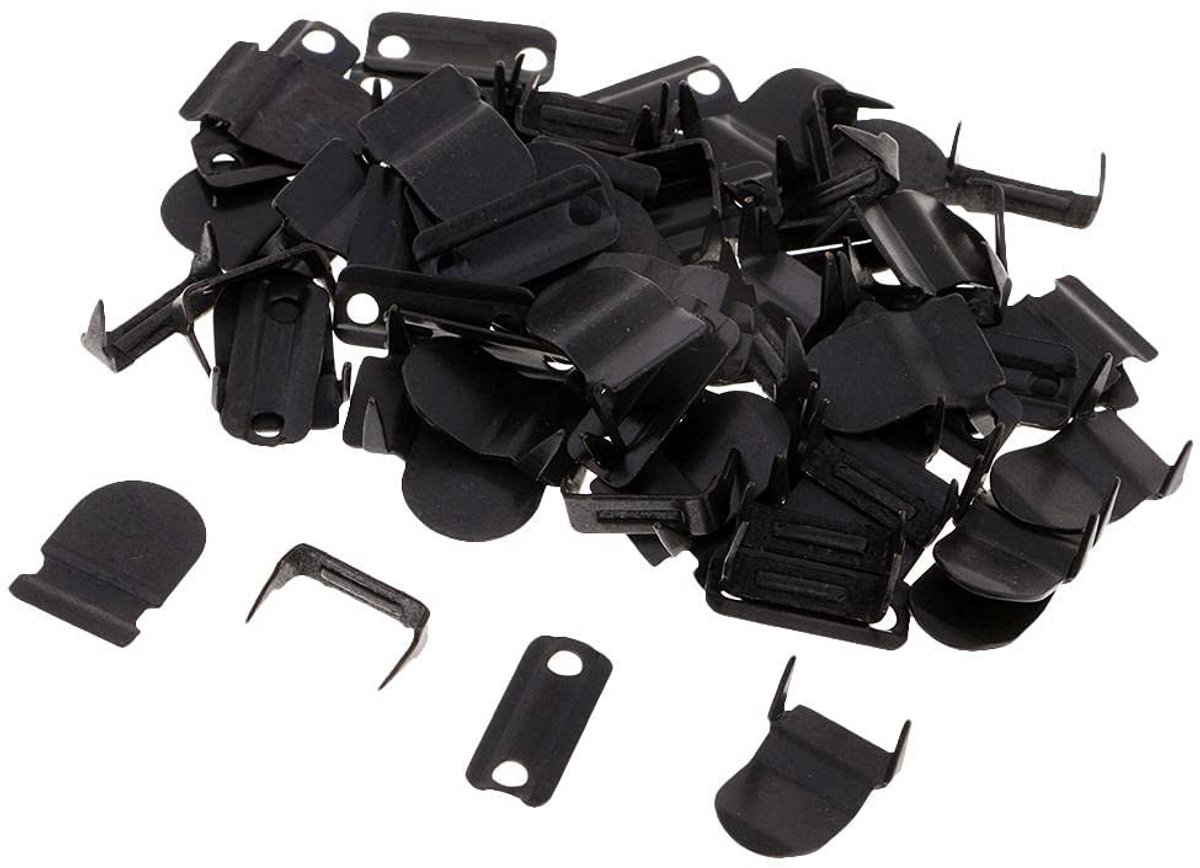Dailygoods - Innovra - 20 Sets No-Sew Haak Oogsluitingen voor Rok en Broek - Zwart
