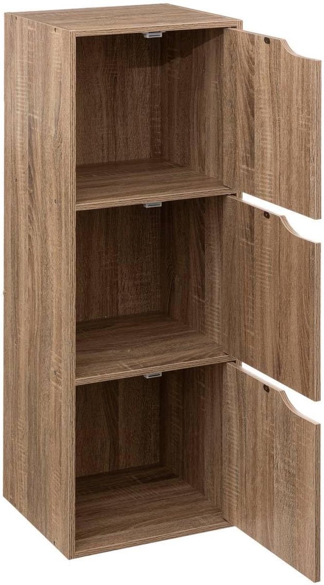 5five 3-laags opbergkast - Spaanplaat, 34,4 x 32 x 100,5 cm
