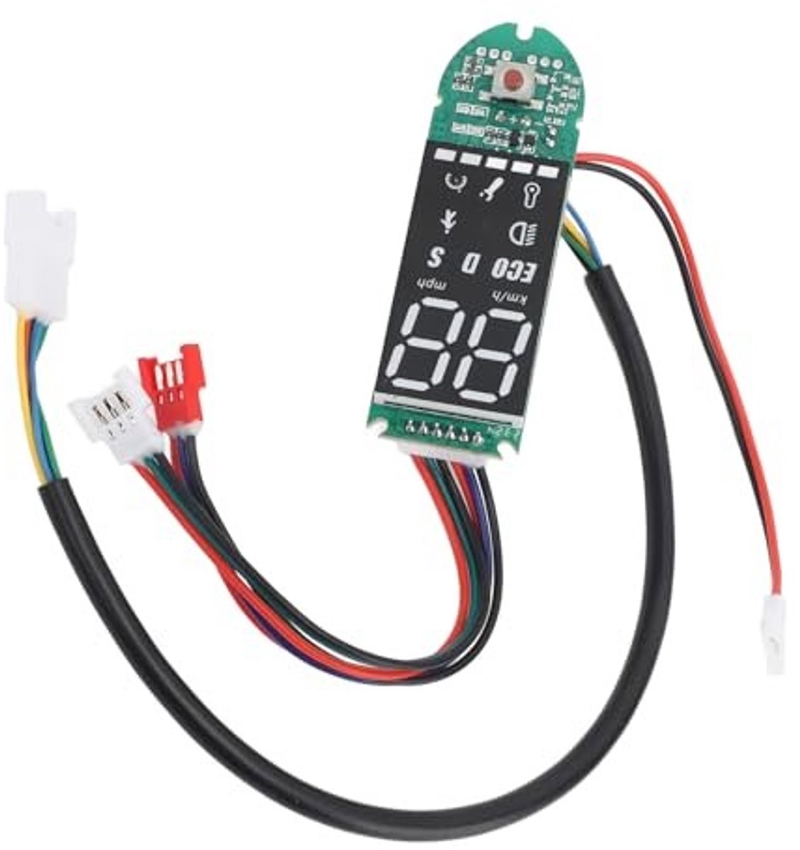 Dailygoods - Dailygoody - Vervanging Dashboard Elektrische Step - LCD-Display - Robuuste Constructie - 13 x 8 x 4 cm - Onderdelen Elektrische Step - Duurzaam
