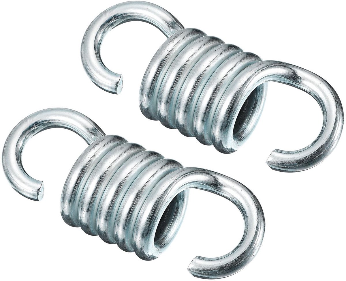 Dailygoods - Set van 2 Gegalvaniseerde Hangmatveren voor Tuin en Veranda