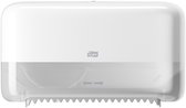 Tork 558040 vernieuwd 558060 Hulsloos Toiletpapier Dispenser Wit T7 wc-papierhouder Mid-size Elevation Lijn (558040)
