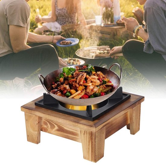 Dailygoods - Dailygoody - Japanse Stijl Barbecue Grill - Mini Draagbare Grill - Compact voor Buiten - Houtskool Kachel - Geschikt voor Picknicks - Vierkant Model van Dailygoods — afbeelding 3