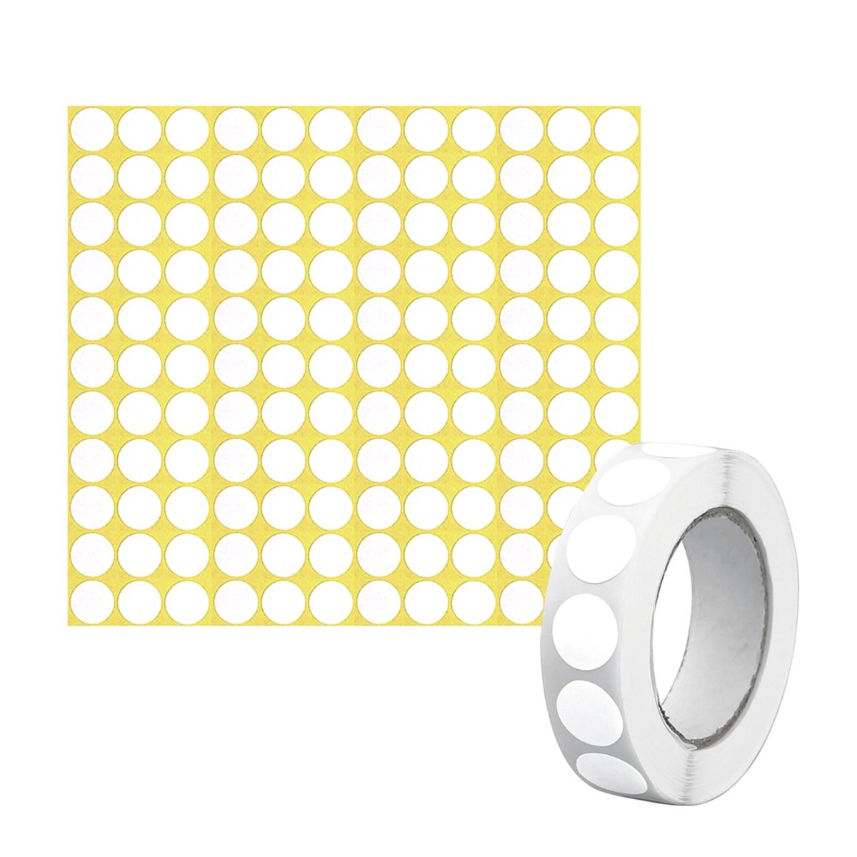Dailygoods - Witte Zelfklevende Stippenstickers voor Documenten en Kalender