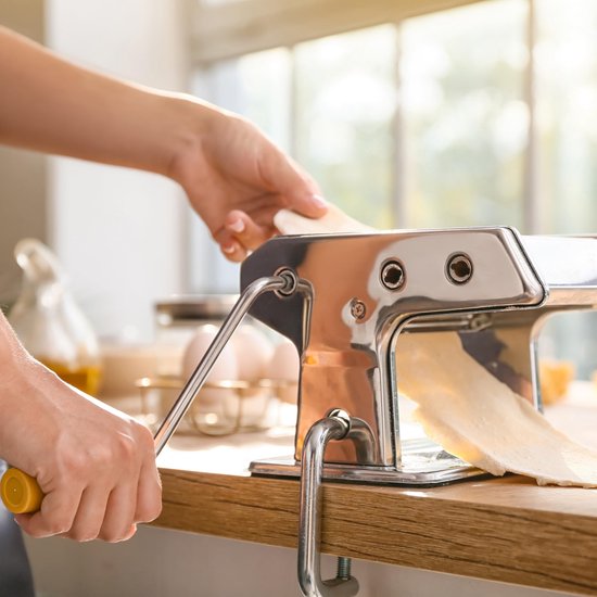 Dailygoods - Handmatige Pastamachine van Roestvrij Staal voor Spaghetti en Lasagne van Dailygoods — afbeelding 4