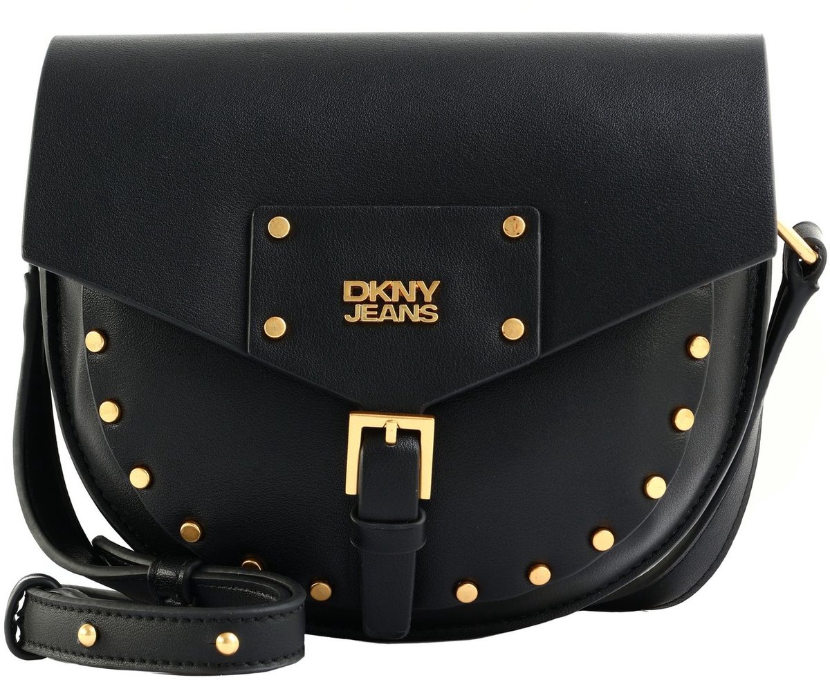 DKNY schoudertas Payton Flap Crossbody Bag Blk / Gold zwart