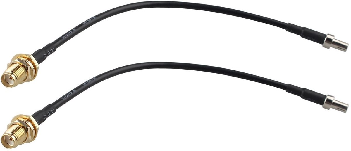 Dailygoods - Dailygoody - Adapterkabel TS9 naar SMA - Coaxiale RG174 Antenne Verlengkabel - 15cm/6inch - Externe Antenne 4G LTE WiFi Router - Huawei 5G CPE PRO Net