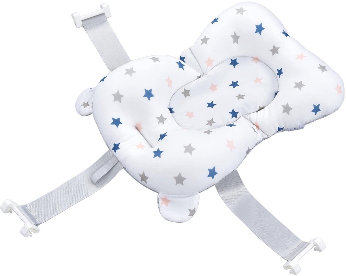 Dailygoods - Dailygoody - Babybadkussen - Ademend en huidvriendelijk - Drijvend ontwerp - Comfortabel baden - Snelle afvoer - Geschikt voor baby's - Kleur: wit
