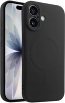 Casify Siliconen Hoesje geschikt voor MagSafe iPhone 17 Hoesje - Zwart