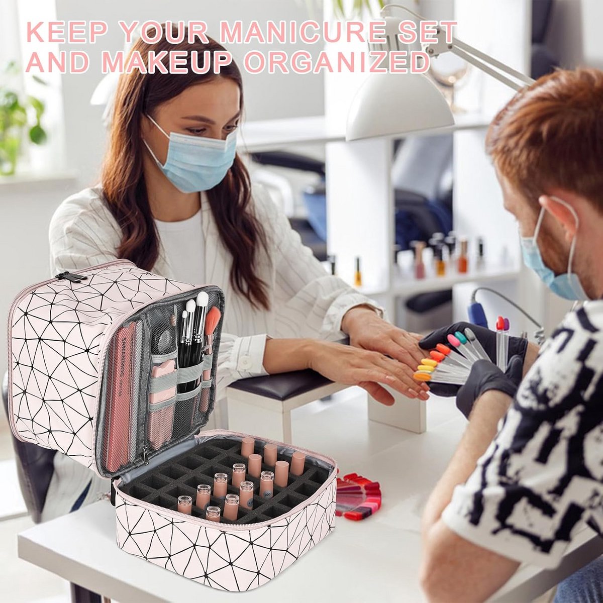Nagellak organiser - Opbergdoos make-up - Transparant - Make up display