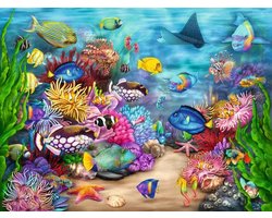 Ravensburger puzzel Tropical Reef Life - 750 stukjes legpuzzel onderwater.
