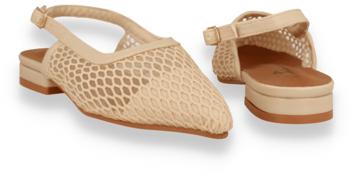 Mode-mania Dames Slingback | Beige | Maat: 37