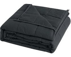 Geargalaxy Gewichtsdeken 6kg Zwart - Verzwaringsdeken - Zwaarte Deken - Luxe Deken - Premium Weighted blanket - 150x200cm