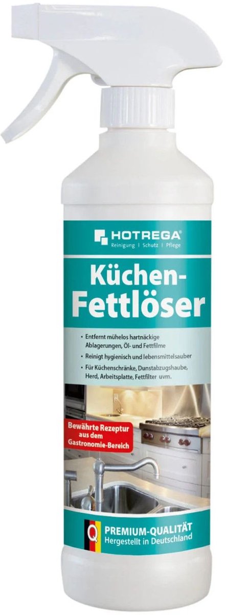 Krachtige 500 ml Keuken Ontvetter – Direct Gebruiksklare Vetreiniger voor Kookplaat, Oven, BBQ en Frituurpan – Efficiënte Reiniging voor een Hygiënisch Schone Keuken