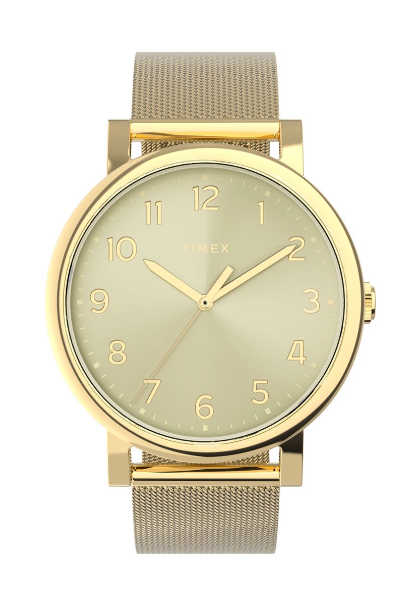 Timex Timex Originals Quartz Analoog Horloge Gold Tone Kast: 100% Laag Lood Messing | Armband: 100% Roestvrij Staal 38 mm TW2Y68900AJ, TW2Y69000AJ, TW2Y69100AJ
