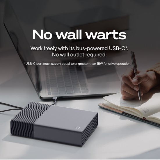 Seagate One Touch Desktop - Disque dur externe - USB-C - Compatible avec Windows et MacOS - 8 To