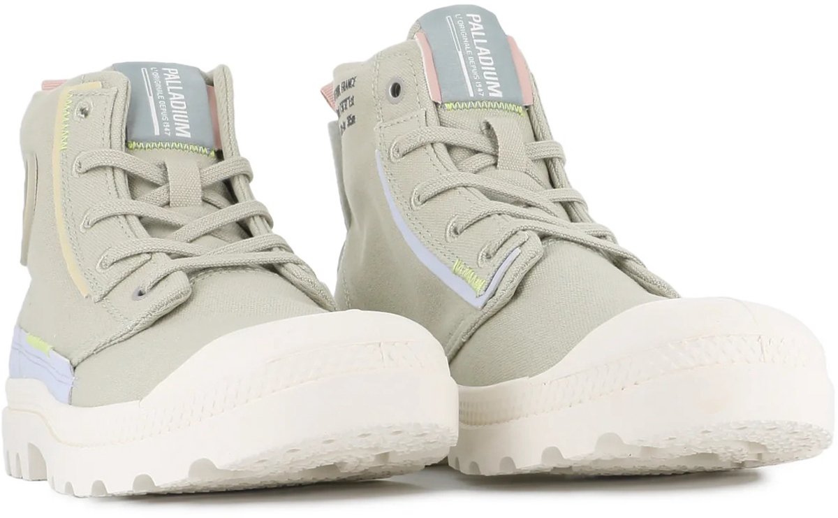 PALLADIUM Unisex PAMPA UNDERLAYER Enkellaars 99183-379-M EUCALYPTUS Bont