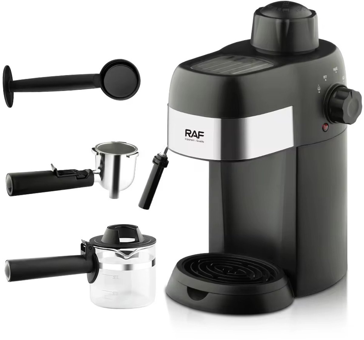 RAF Espressomachine met 800 Watt en 240ml Watertank - Koffiemaker voor Espresso, Cappuccino en Latte Macchiato — afbeelding 7