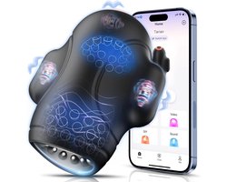 Daity App voor seksspeeltjes voor mannen, 4-in-1 eivormige masturbator met 9 vibratiestanden, vibrerende dildo's voor mannen, erotische speeltjes voor stellen