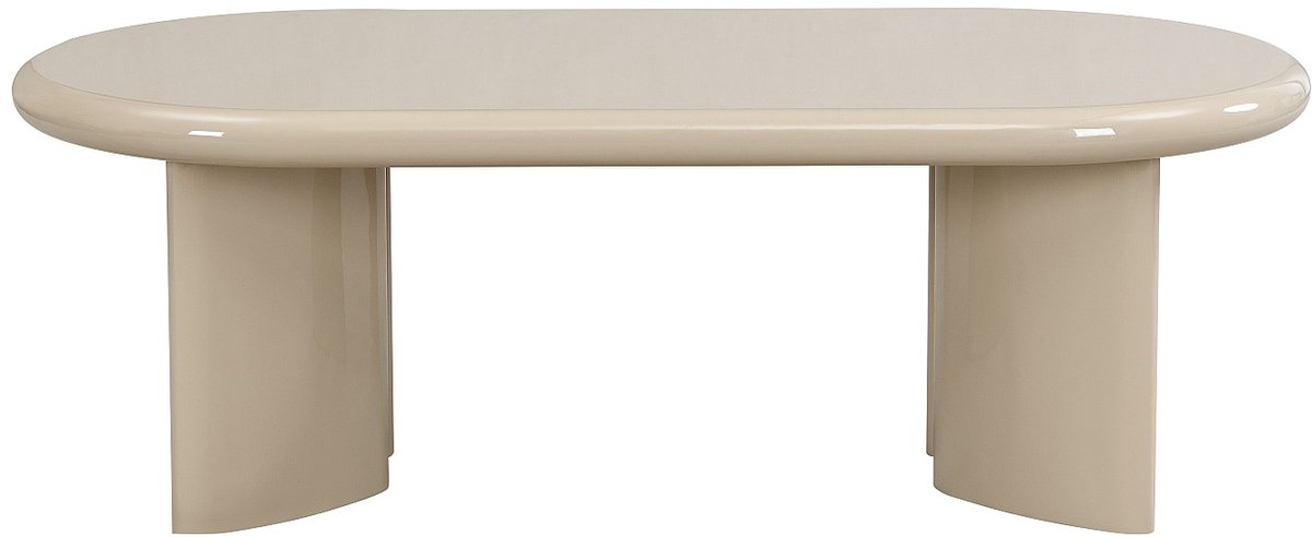 Vente-unique Salontafel van MDF - Beige gelakt - TABEMI