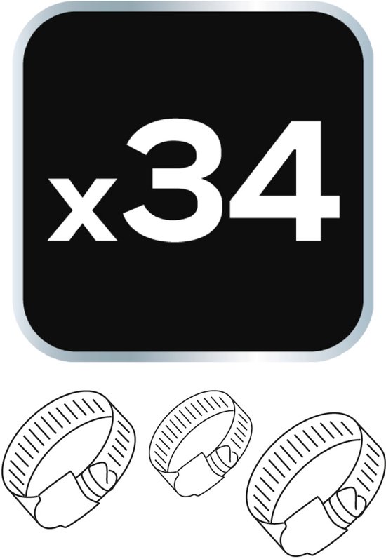 Slangklemmen set 34 delig van Benson — afbeelding 3