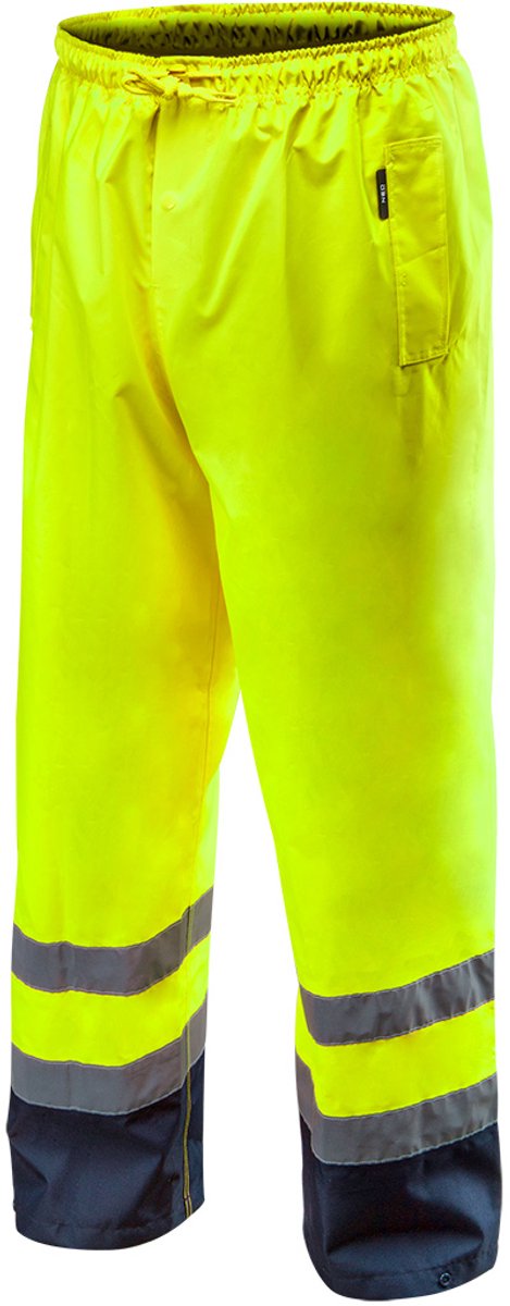 Neo Tools Hi-Vision Werk Broek Met Microfleece Geel S/48 Poliester Oxford 300D Water En Wind Bestendig ISO 20471:2013 ISO 13688:2013