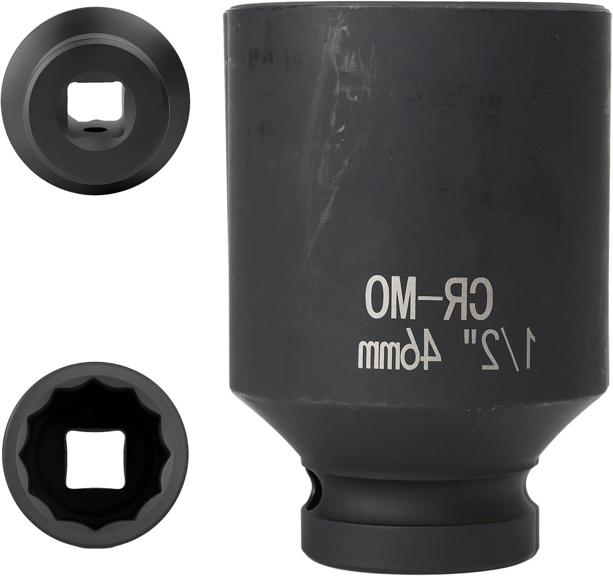 Impact sleeve 1/2 inch 46 mm van chroom-molybdeen staal voor professionele klussen, duurzaam en robuust