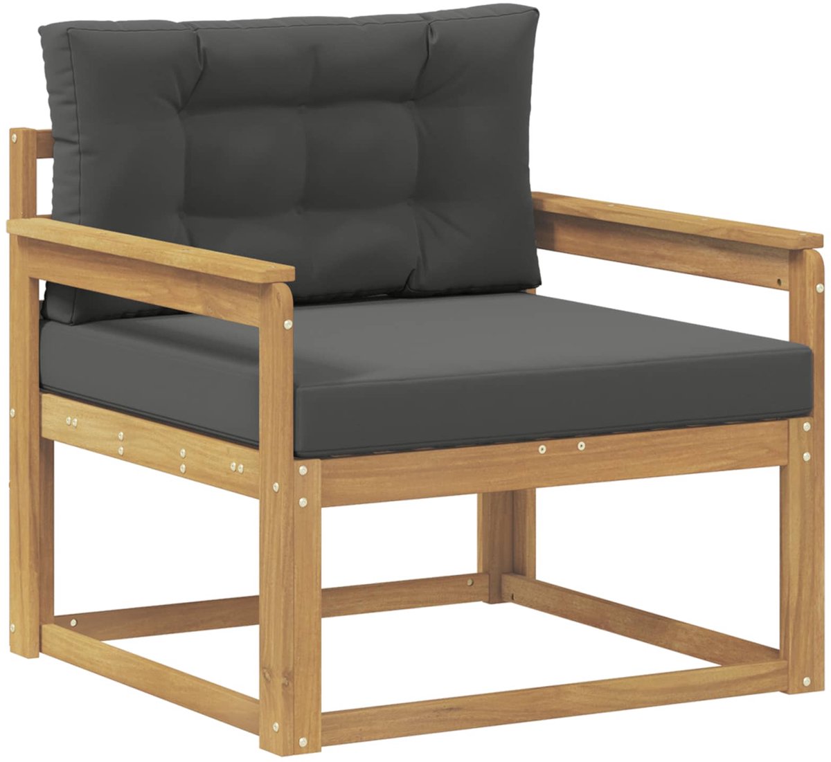 vidaXL - Buiten - Midden - Sofa - Polyester - Wit