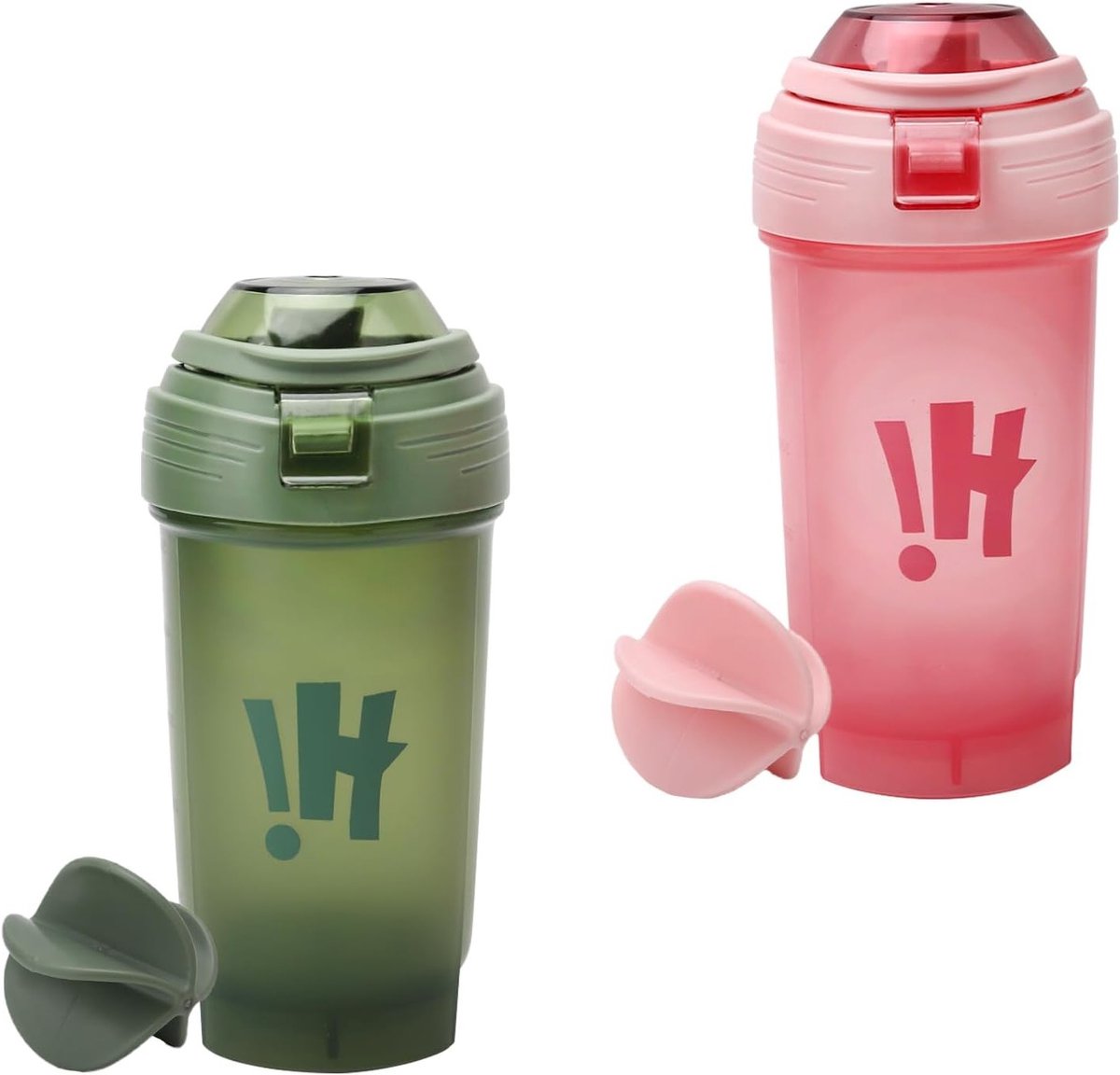 Protein Shaker Set van 2 Stuks met Meetfunctie, BPA-vrij, Lekvrij en Duurzaam voor Fitness en Sportactiviteiten