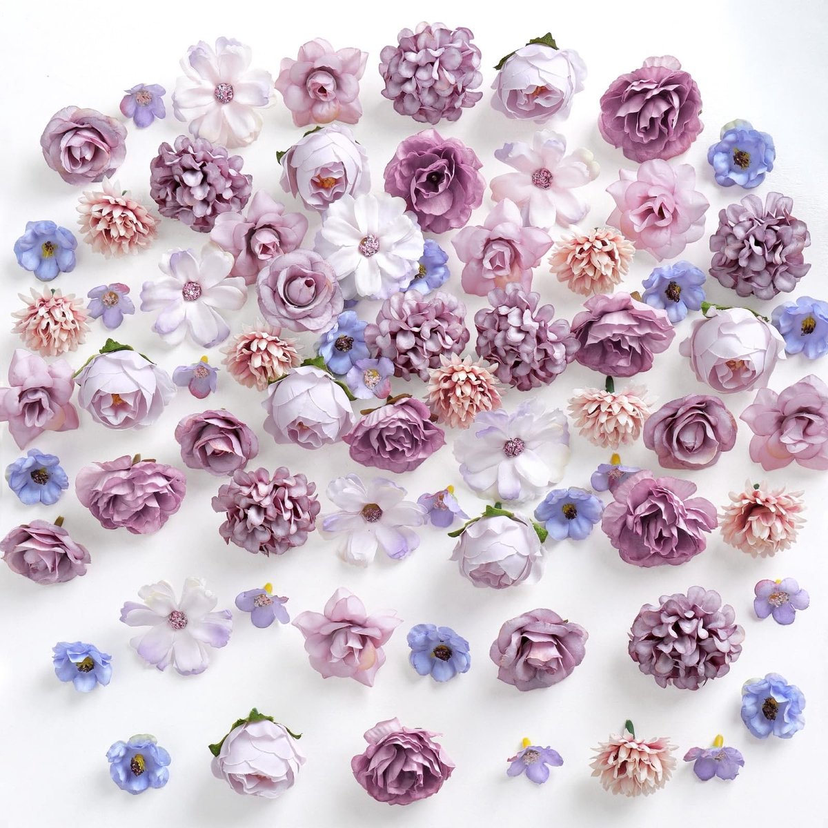 Seb3 - Kunstbloemen - DIY Bloemdecoratie - Mini Rozen - 100 Stuks - Feestelijke Bloemen - Geschikt voor Bruiloft en Woondecoratie