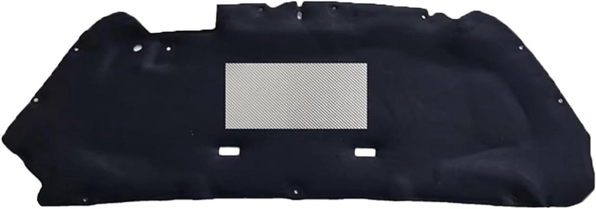 Motorkap Isolatie Pad - Warmte Katoen - Motor Stil Houden - Geluidsisolerend Schuim - Stijl A - Zwart