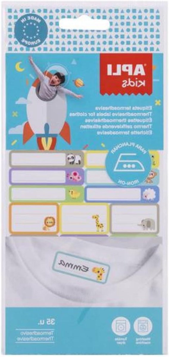Strijk Labels - Textiel Labels - Kleding Markeren - Zelfklevend - 35 Stuks - Wit