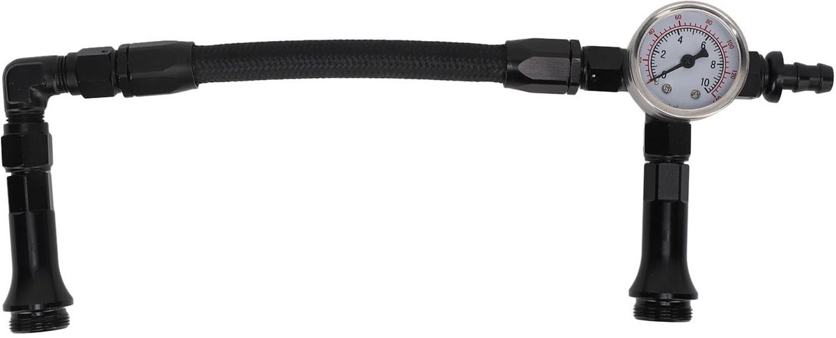 Dailygoods- Brandstofleiding met Drukmes - Brandstofslang 8mm - Brandstofslang 6mm - Aluminium Constructie - Eenvoudige Installatie - Geschikt voor 4150 Baskooboohydraten