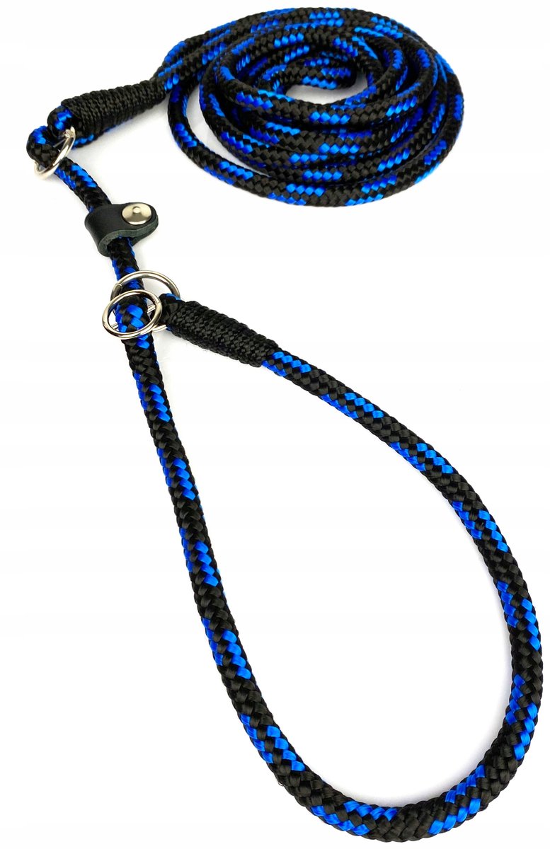 Verstelbare Retrieverlijn 8mm/280cm Zwart-Blauw