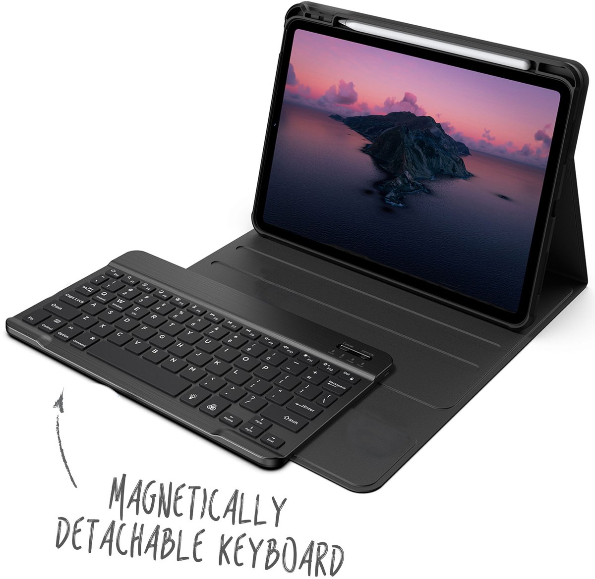 Accezz Tablet Toetsenbord Hoes - Geschikt voor Apple iPad Pro 11 (2022) / Pro 11 (2021) / Pro 11 (2020) / Pro 11 (2018) / Air 5 (2022) / Air 4 (2020) / Air 11 inch (2026) M4 / Air 11 inch (2025) M3 / Air 11 inch (2024) M2 - QWERTY Bluetooth Keyboard — cadeau in Telefoon & Tablet - foto 2